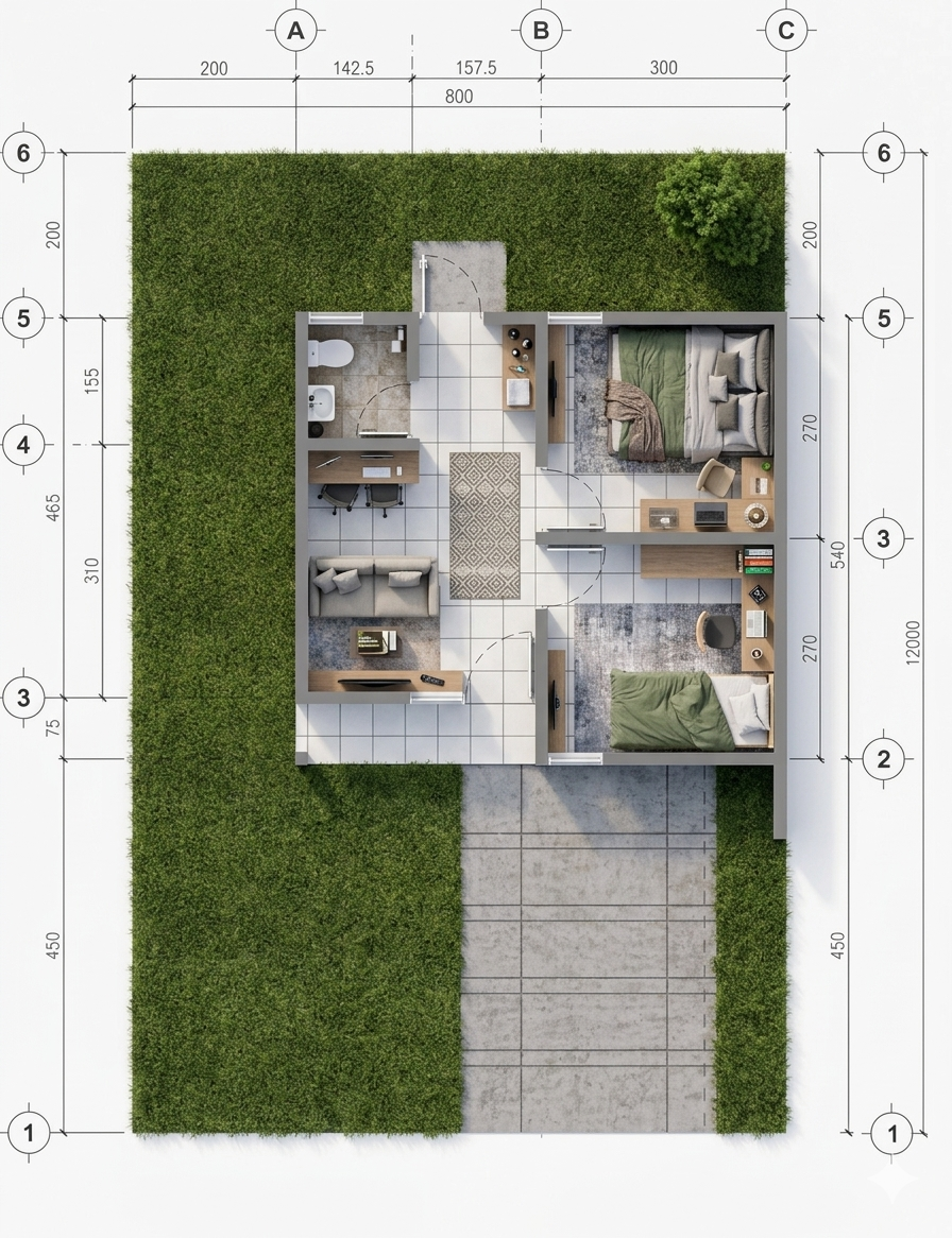Denah layout
